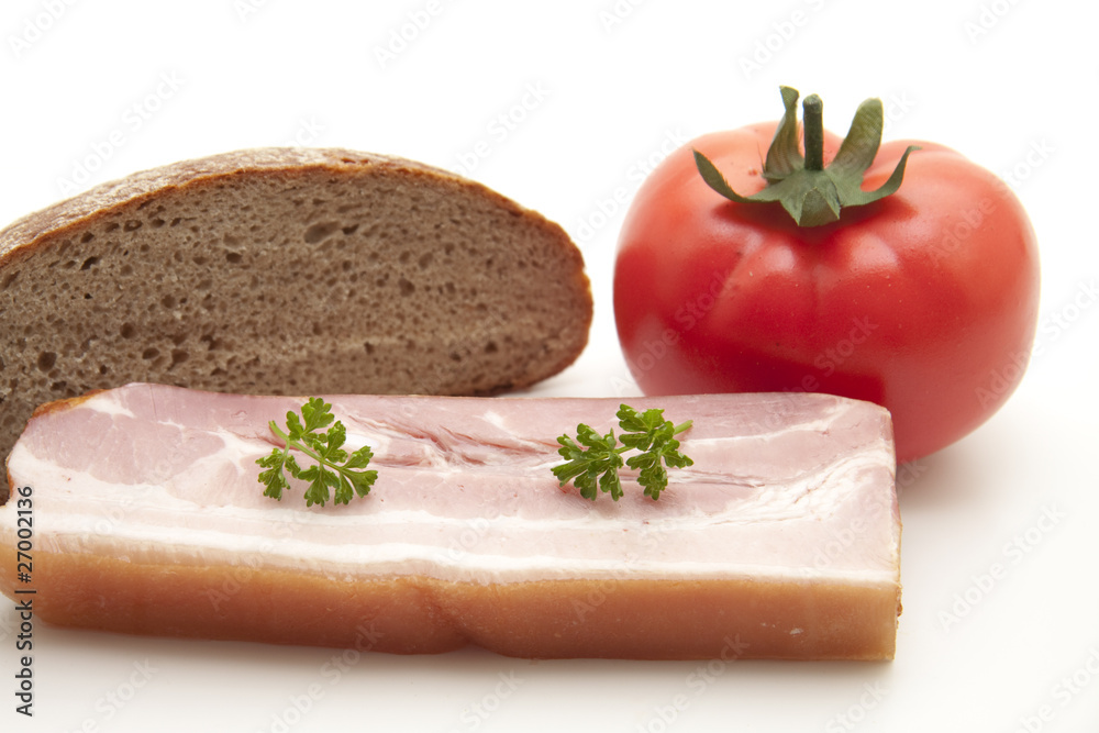 Schweinefleisch gegart mit Tomate Schweinefleisch gegart mit Tomate