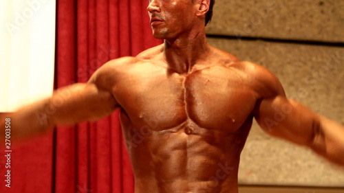 bodybuilder posing