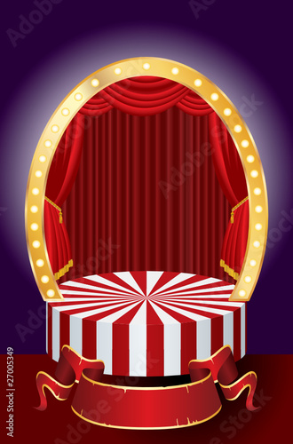circus curtain