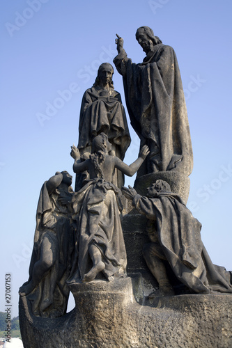 Prague - statue from Charles bridge