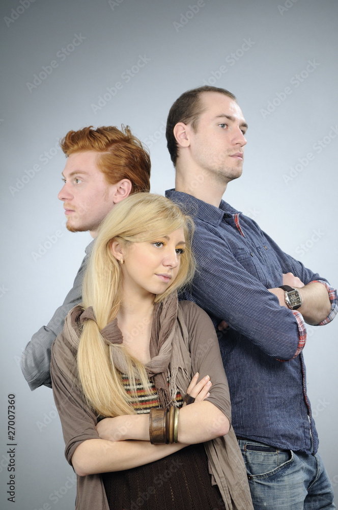 three teenagers portraits three teenagers portraits