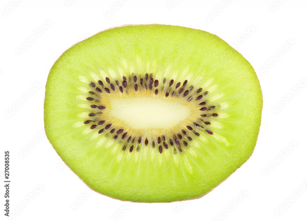 Kiwi fruit isolated on white