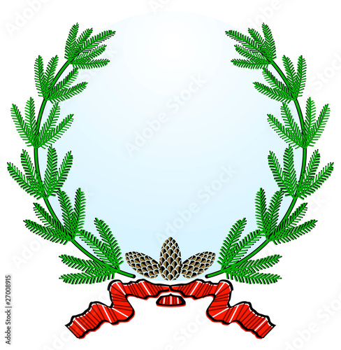 Tannen Wappen-Kranz