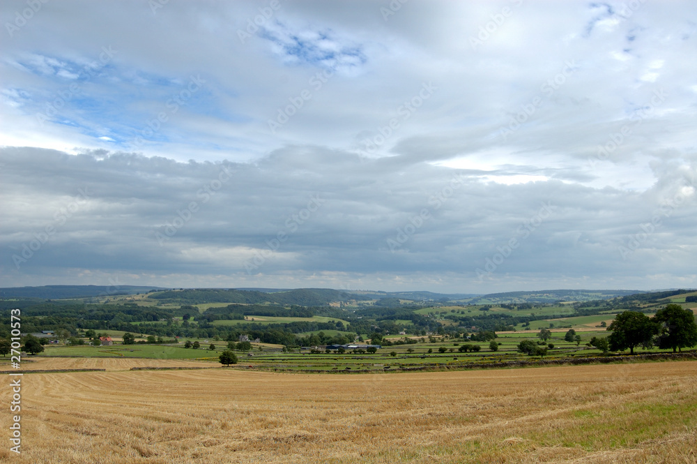 View across fields Derbyshire