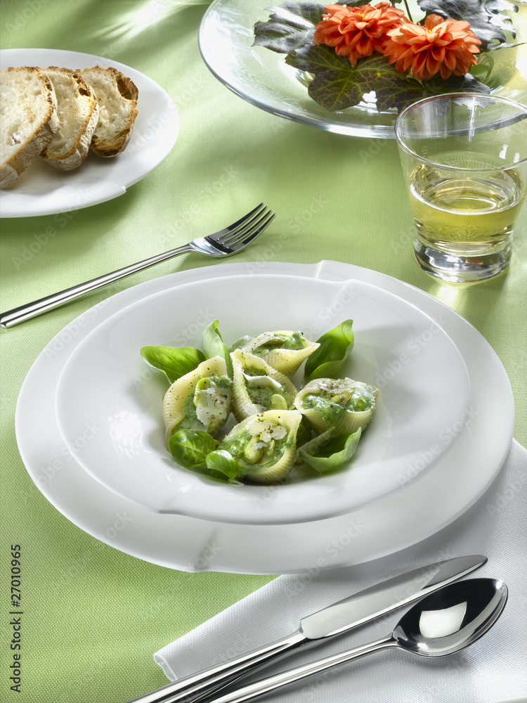conchiglioni farcis - pâtes - conchiglioni farcis - pâtes -