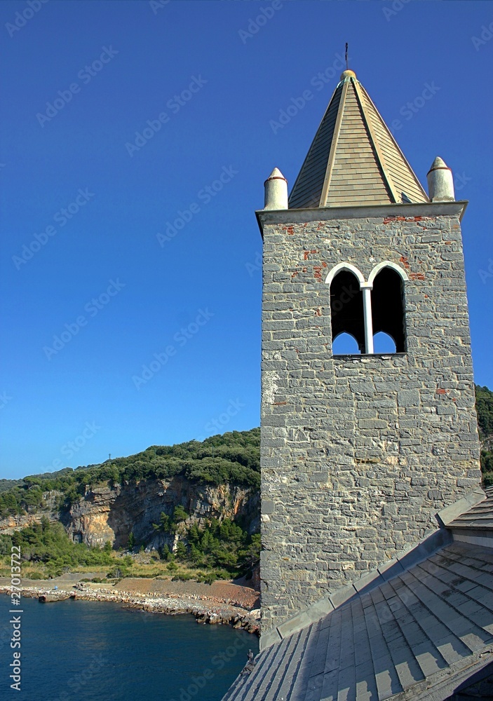 Church in Portovenere, Italian coast