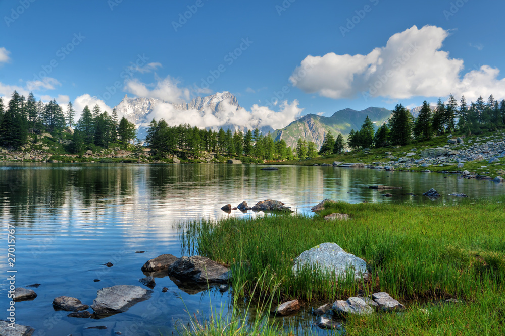Fototapeta Arpy lake, Aosta Valley