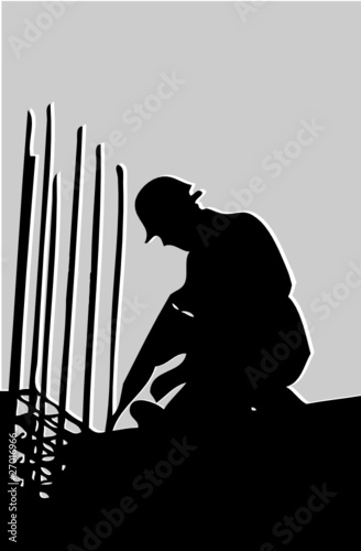 Bauarbeiter bei der Arbeit