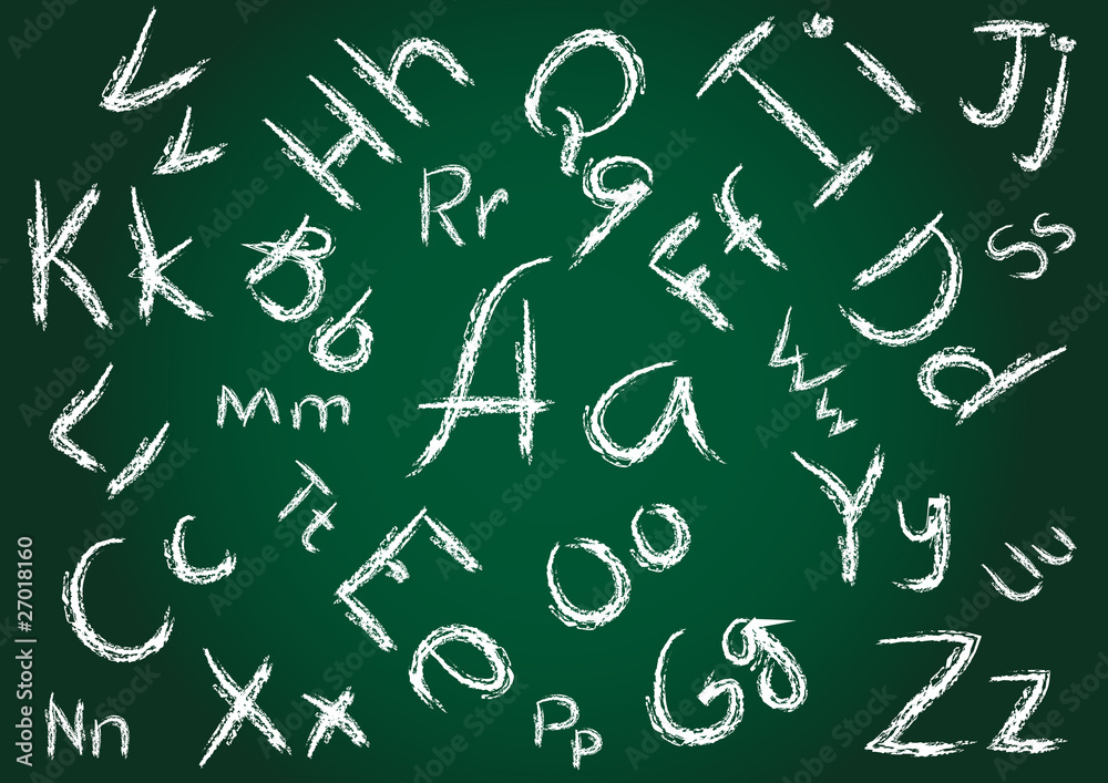 Seamless Alphabet Background Seamless Alphabet Background