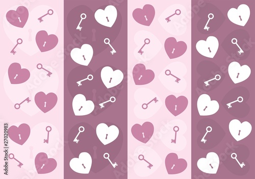 key of heart background