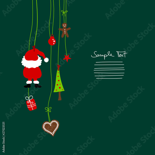 Xmas Santa & Symbols Hanging