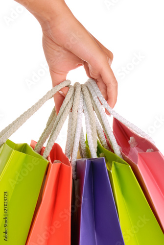 Shopping bags in hand