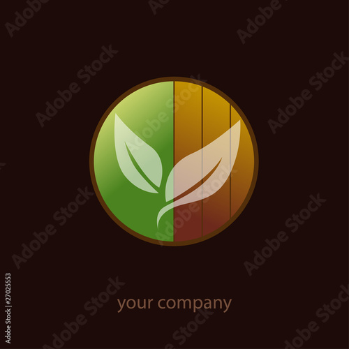 logo entreprise, habitat, bois, écologie