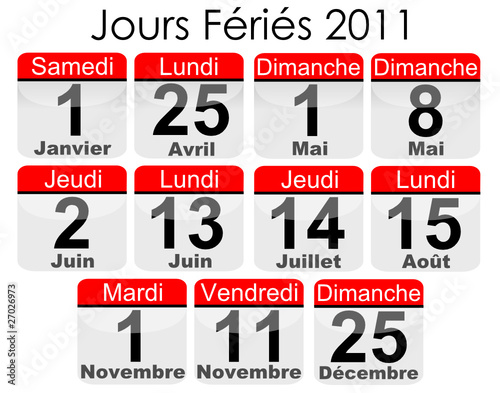 Jours Fériés 2011 Francais