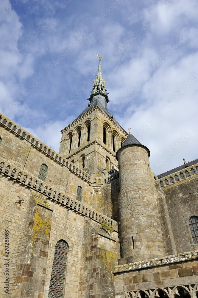 clocher de l'abbaye du Mont-Saint-Michel