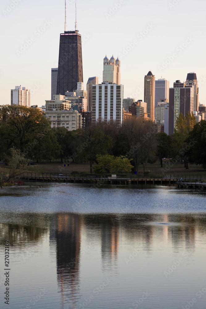 Hancock Building from Lincoln Park Hancock Building from Lincoln Park