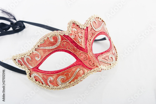 red and gold mask