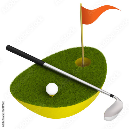 golf scene icon