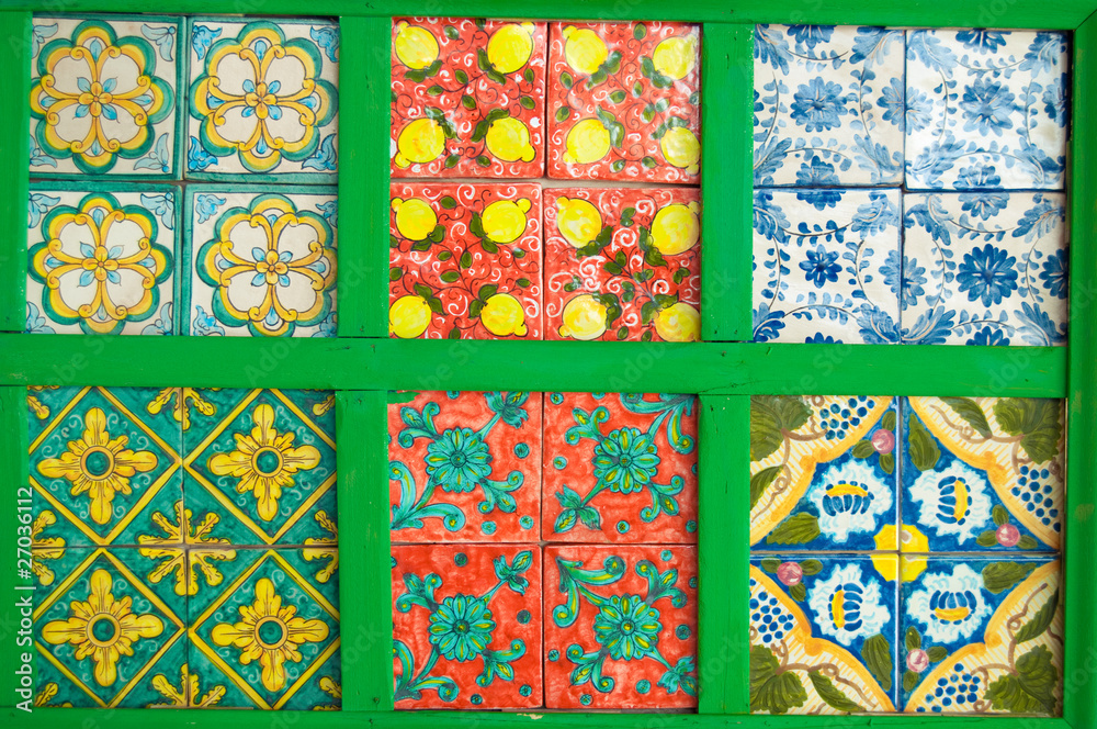 custom made wallpaper toronto digitalColourful, decorative tiles.