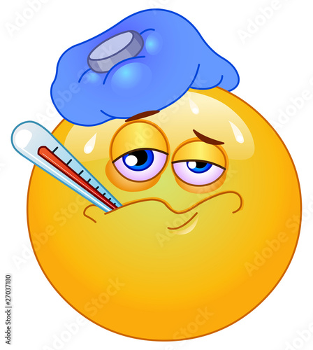 Sick emoticon