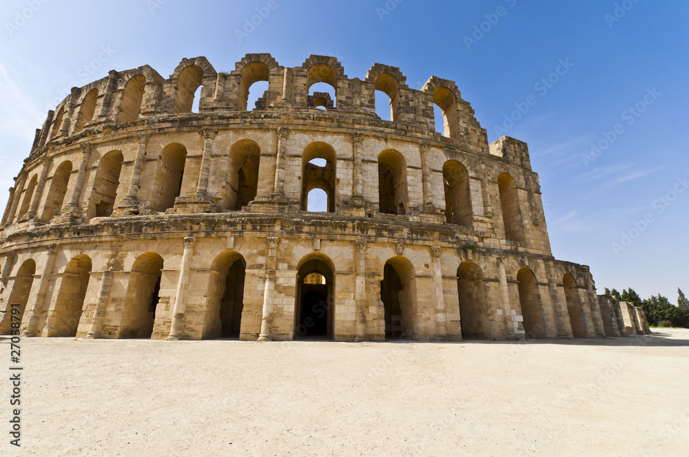 Roman Colosseum in Tunisia