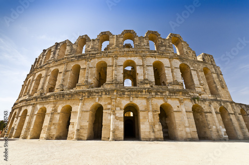 Canvas Print Roman Colosseum in Tunisia