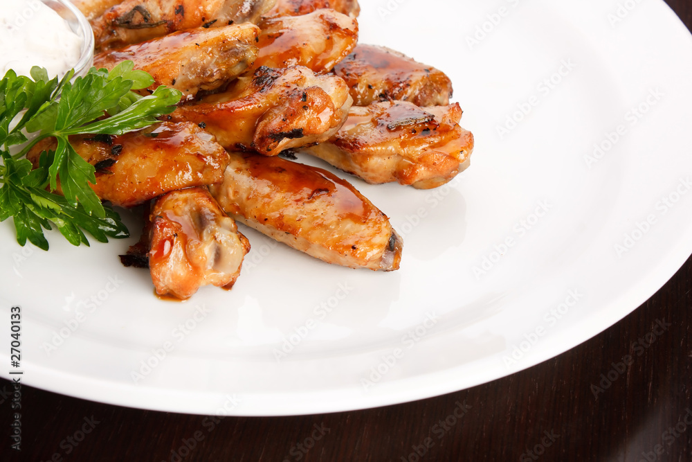 Chicken wings with sauce Chicken wings with sauce