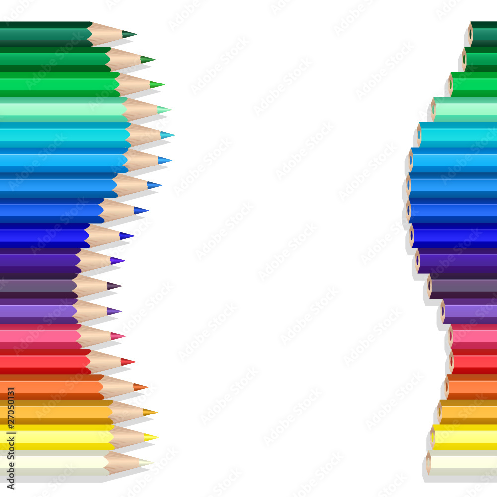 Color pencils wave Color pencils wave