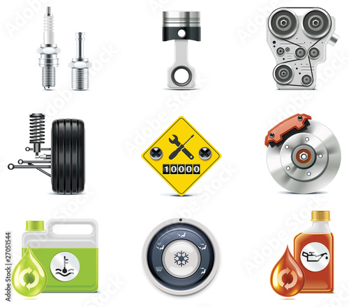 Car service icons. Part 3