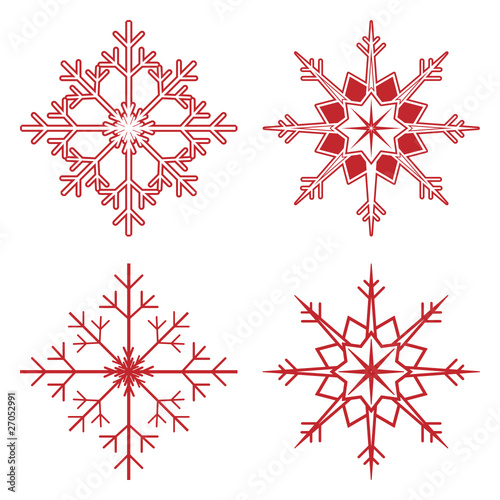 Schneekristalle - Schneeflocken