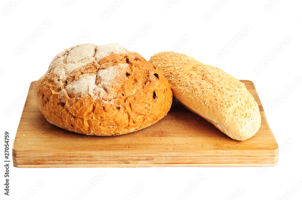 Some kinds of fresh bread