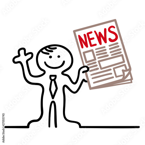 figur mit zeitung