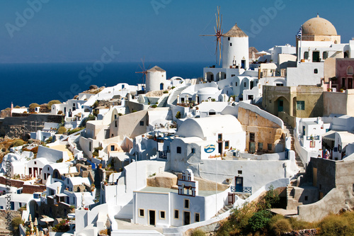 The typical view on Santorini, village Oia