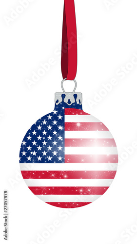 Weihnachtskugel USA