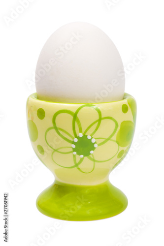 One egg holder isolated on white background