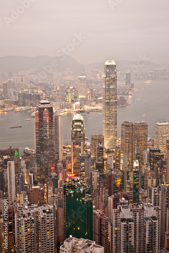 Hong Kong view from Victoria Peak © travelview
