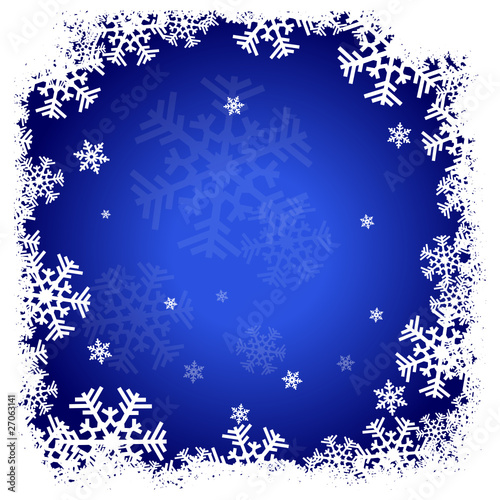 christmas background blue