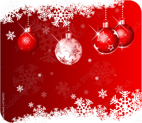 christmas background red