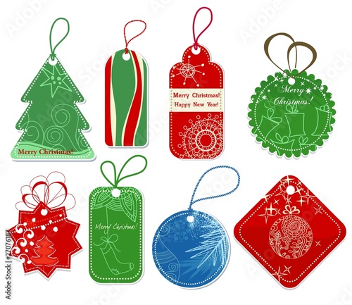 Christmas price tags collection
