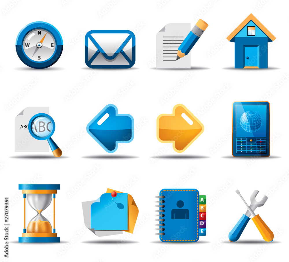 Blue Orange Icons