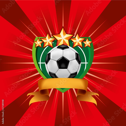 Obraz na płótnie Soccer Football Emblem w salonie