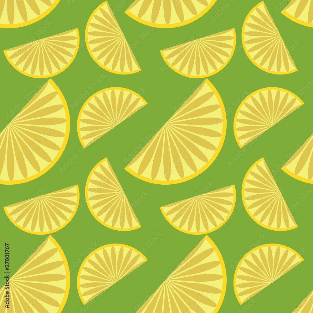seamless background with lemons