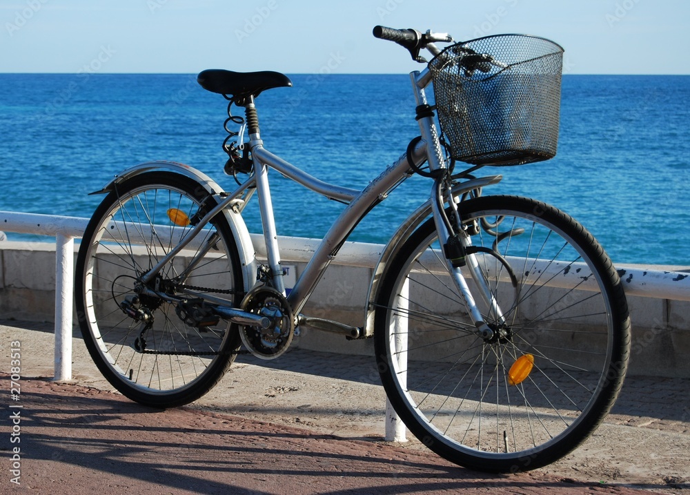 Bicycle by the sea