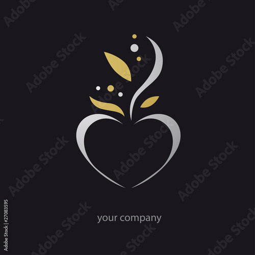 logo entreprise, icône coeur