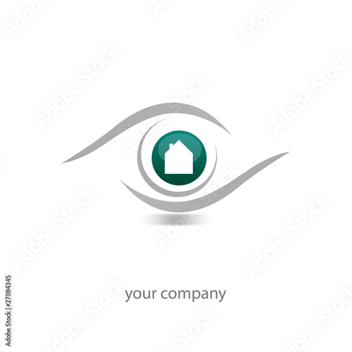 logo entreprise, logo oeil immobilier