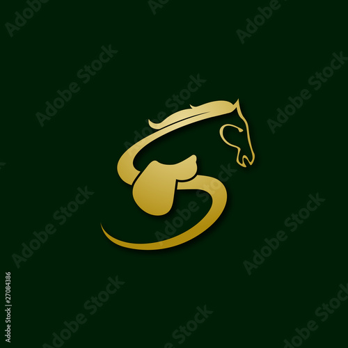logo entreprise, logo cheval, équitation #27084386