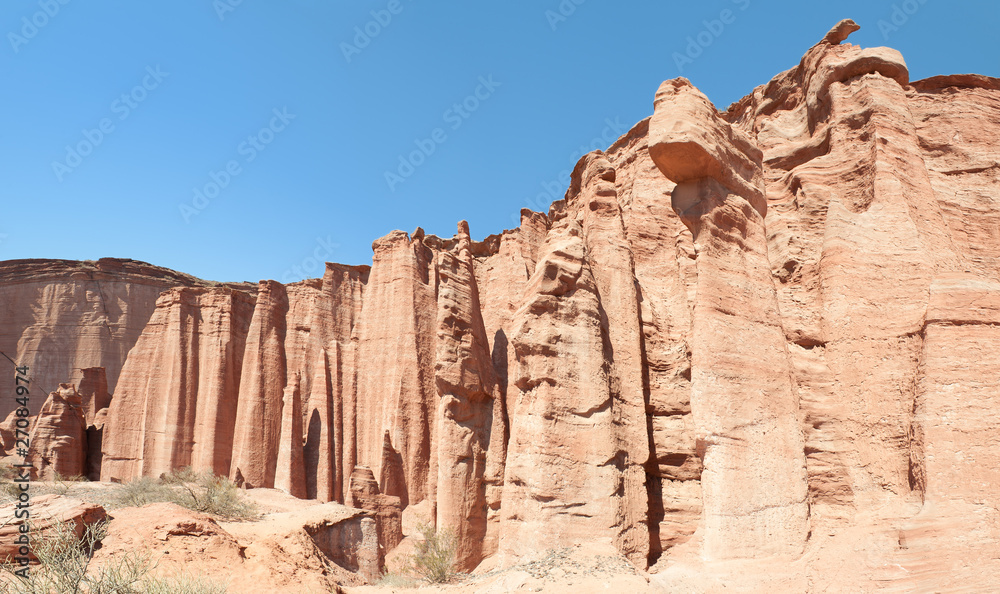 Fototapeta premium Talampaya national park panorama, northern Argentina.