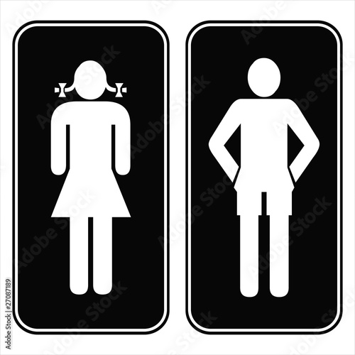Male and female sign vector