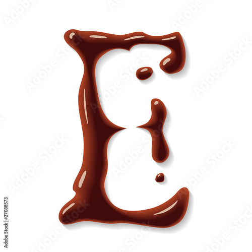 Vector chocolate letter