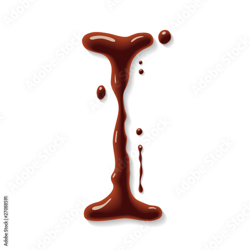 Vector chocolate letter
